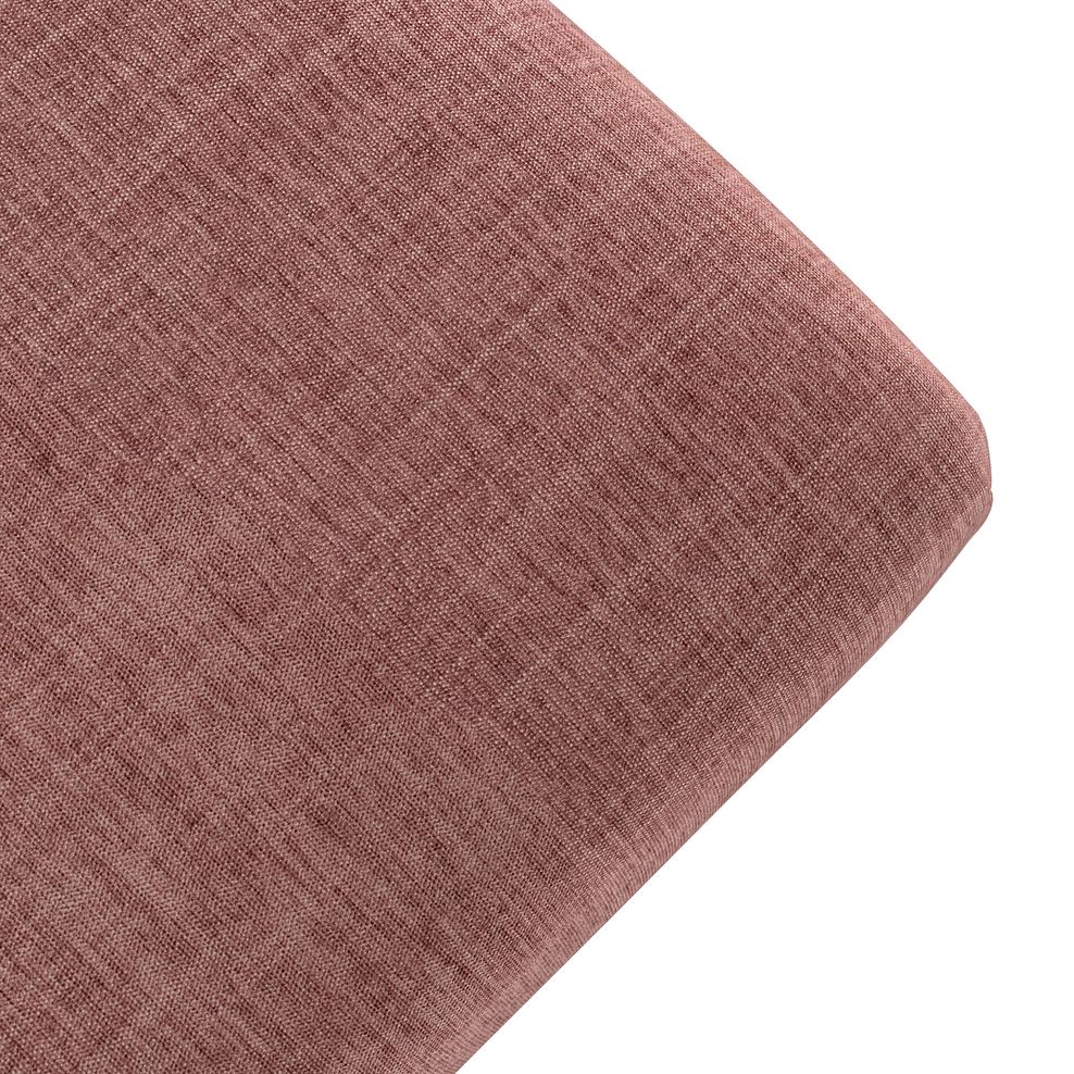 Stanmore Rectangle Footstool in Dusky Pink Fabric 4