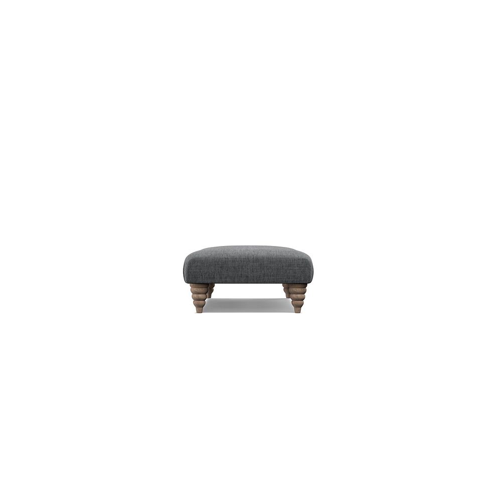 Stanmore Rectangle Footstool in Grey Fabric Thumbnail 3