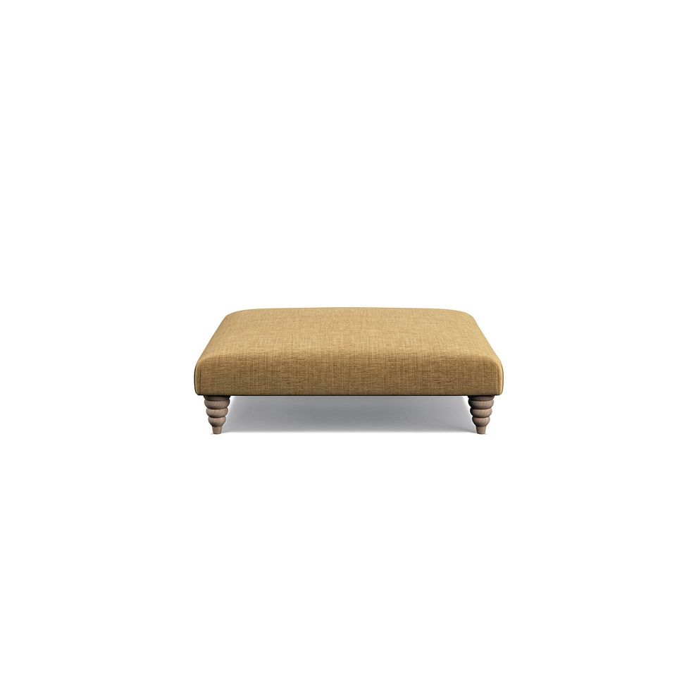 Stanmore Square Footstool in Lichen Fabric 2