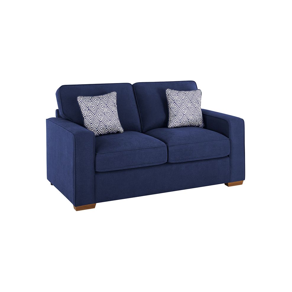 Texas 2 Seater Sofa in Navy fabric 1