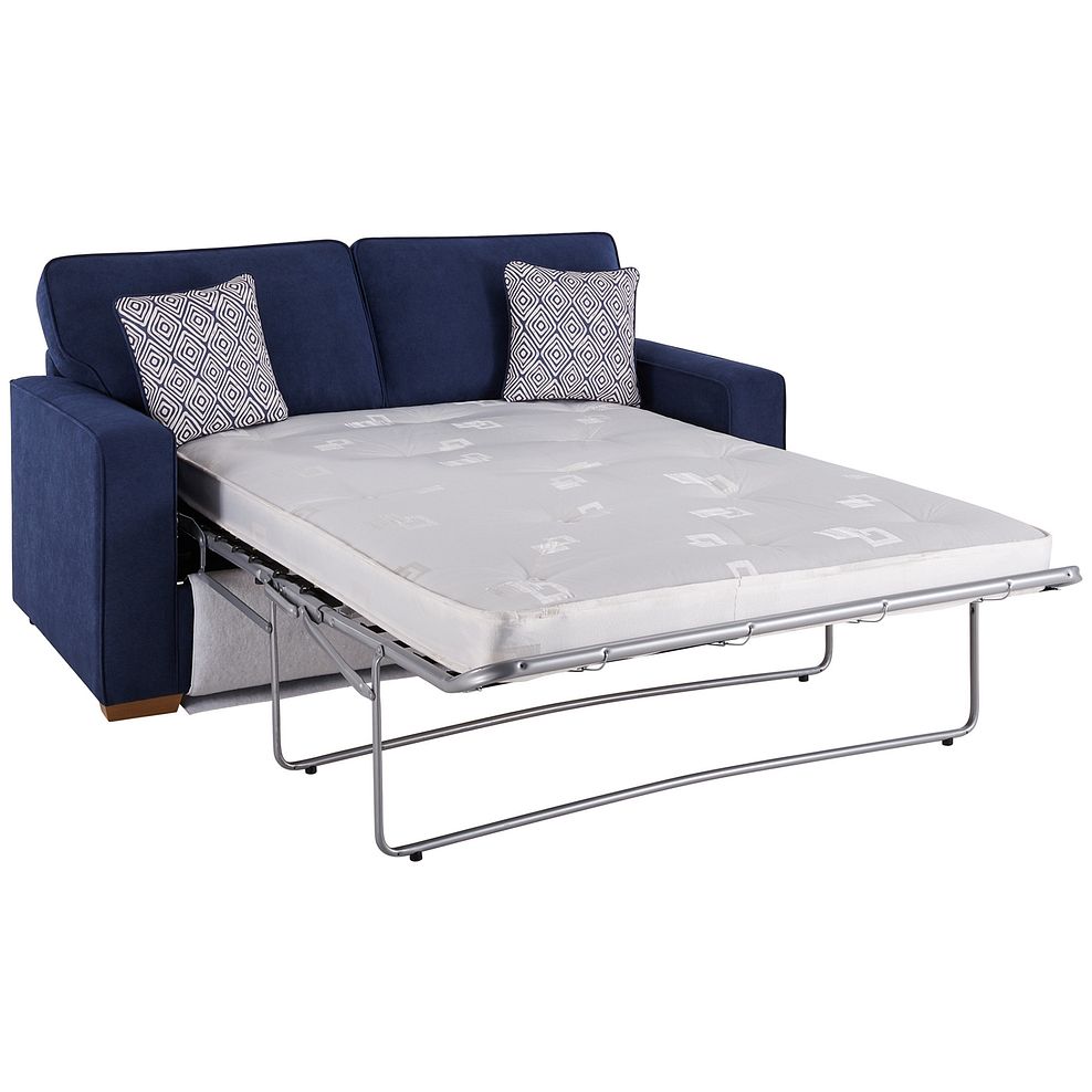 Texas 3 Seater Sofa Bed in Navy fabric 1