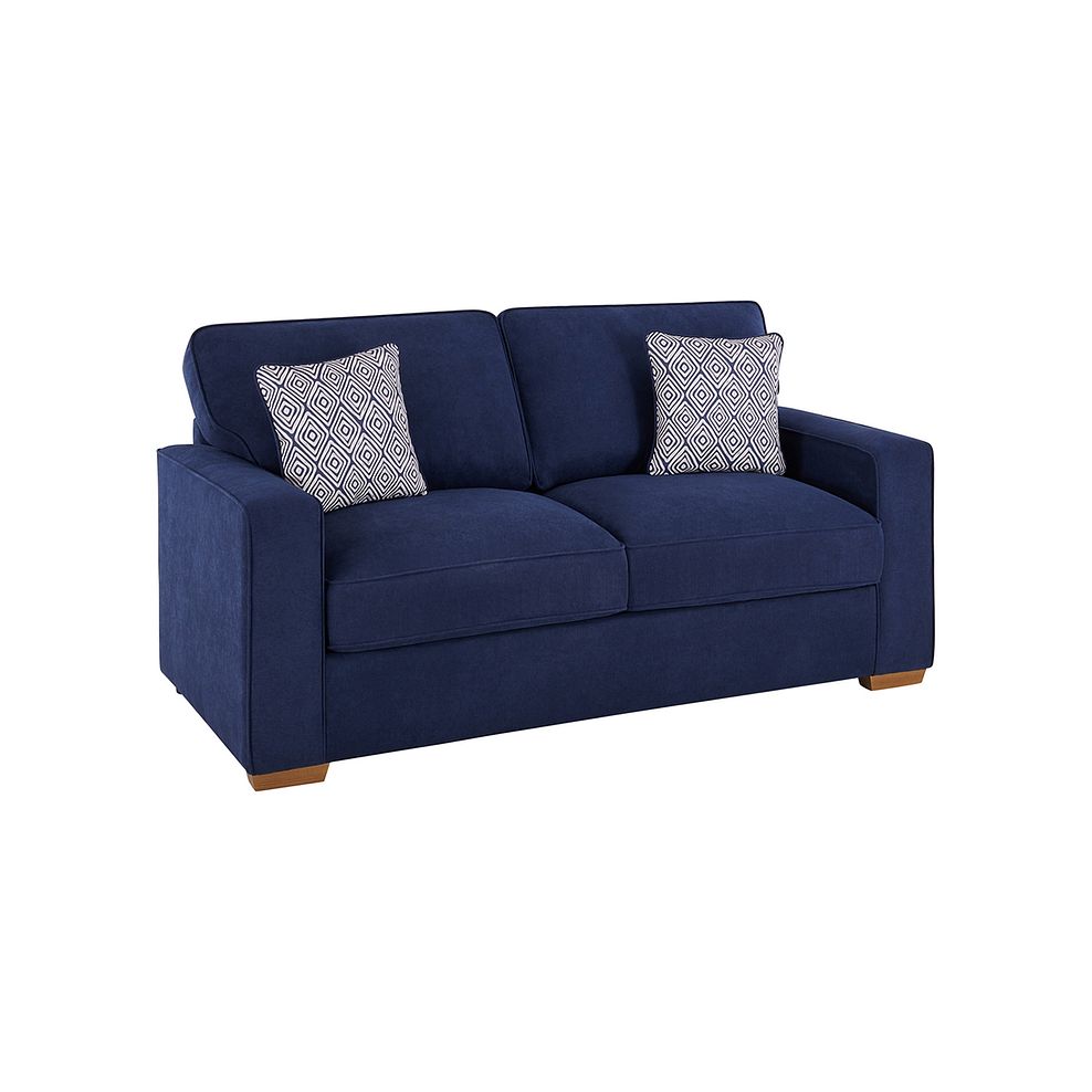 Texas 3 Seater Sofa Bed in Navy fabric 2