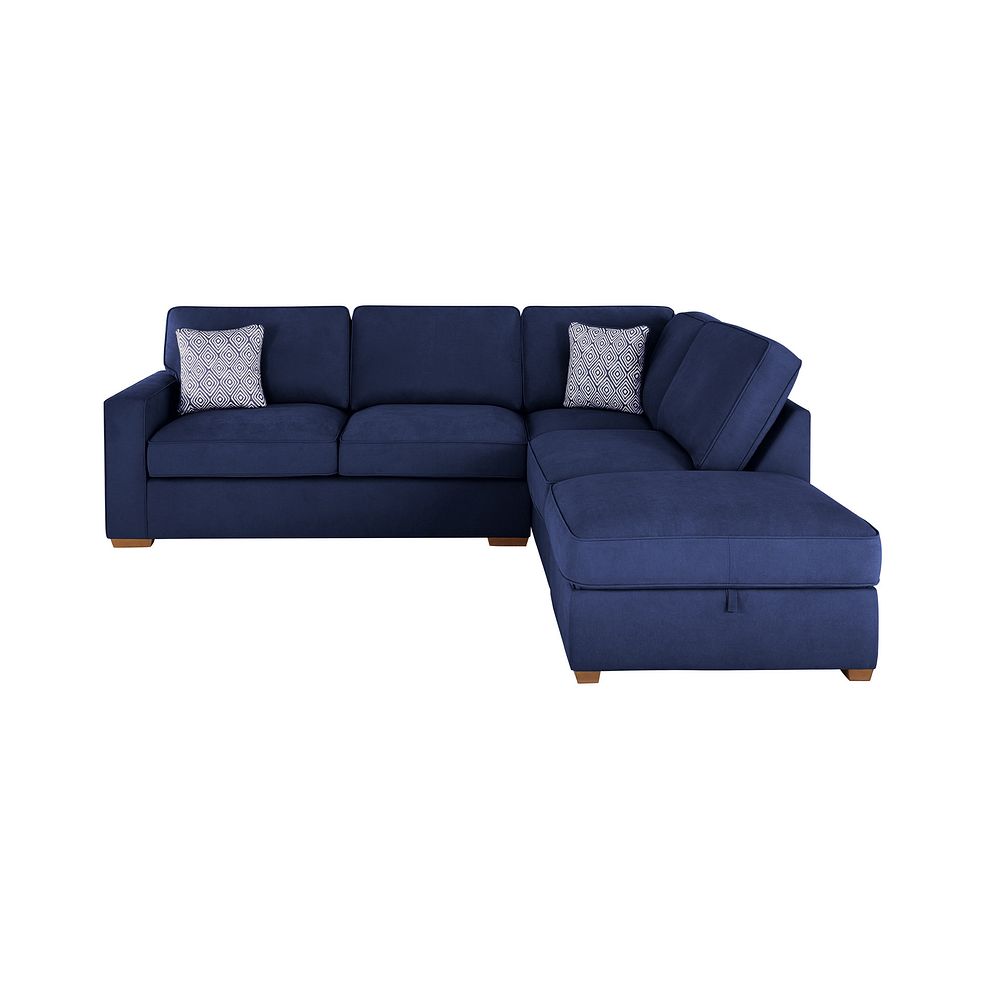 Texas Corner Sofa in Navy fabric 2