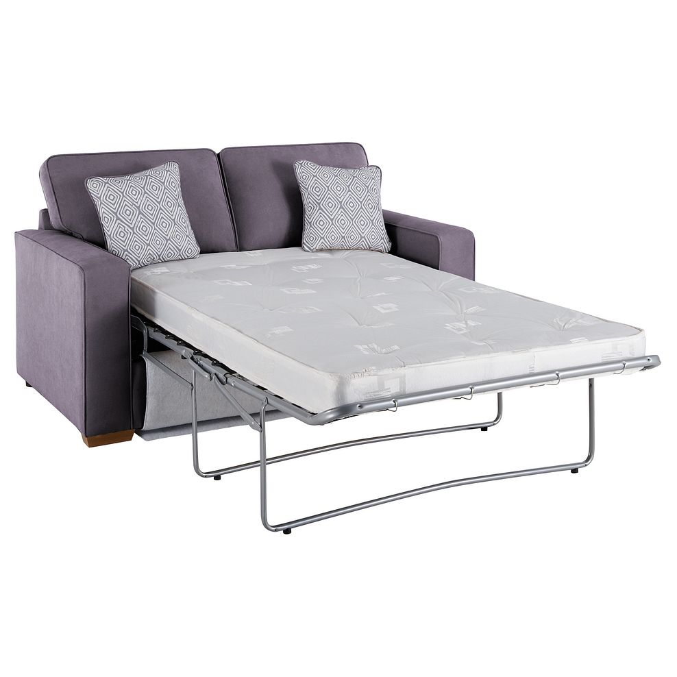 Texas 2 Seater Sofa Bed in Pewter fabric 1