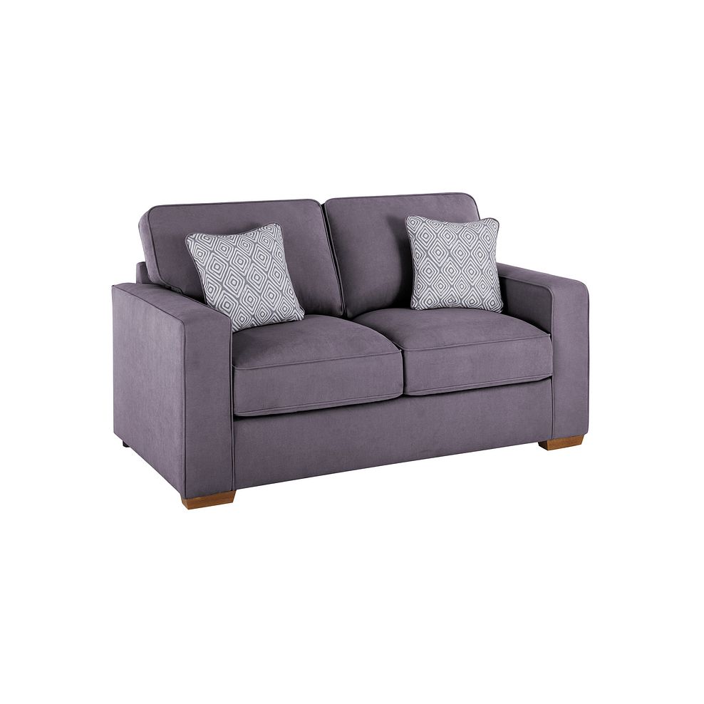 Texas 2 Seater Sofa Bed in Pewter fabric 2
