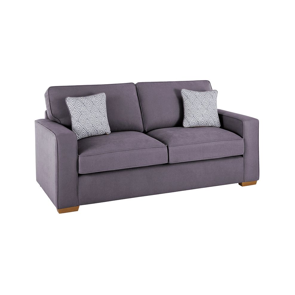 Texas 3 Seater Sofa in Pewter fabric 1