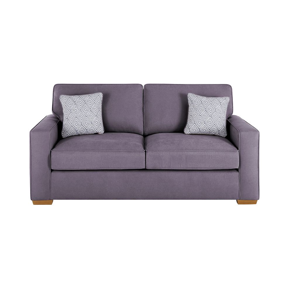 Texas 3 Seater Sofa in Pewter fabric 2