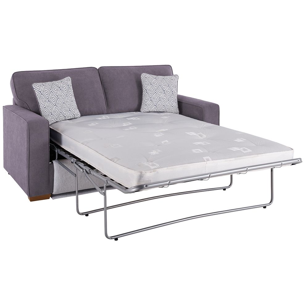 Texas 3 Seater Sofa Bed in Pewter fabric 1