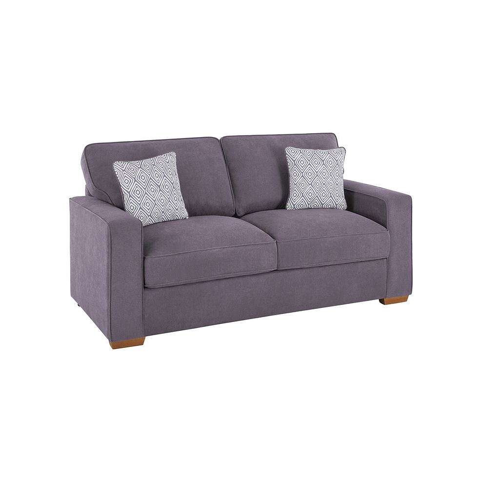 Texas 3 Seater Sofa Bed in Pewter fabric 2