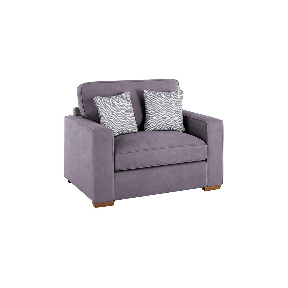 Texas Armchair Sofa Bed in Pewter fabric 2