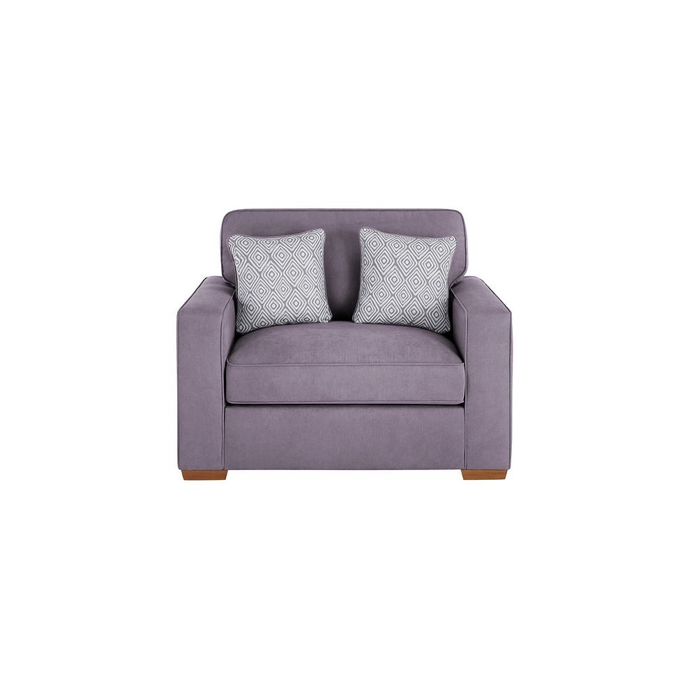Texas Armchair Sofa Bed in Pewter fabric 3