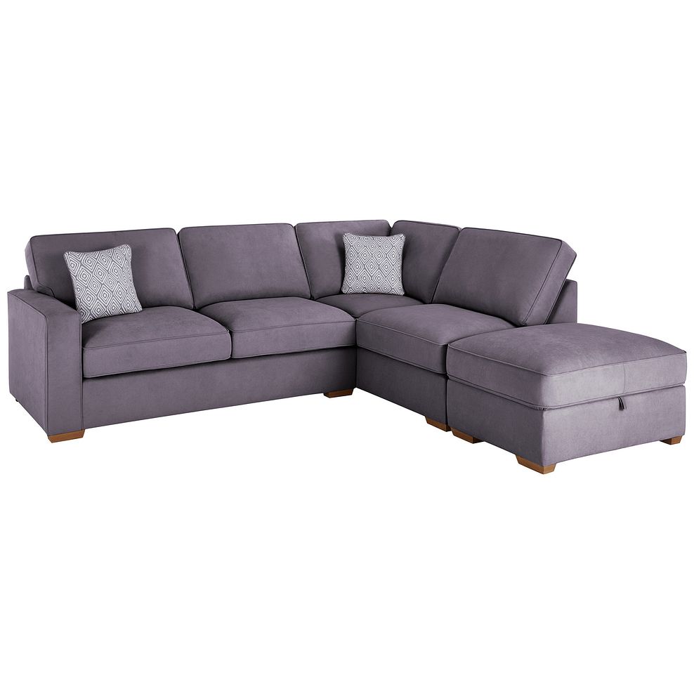 Texas Corner Sofa in Pewter fabric