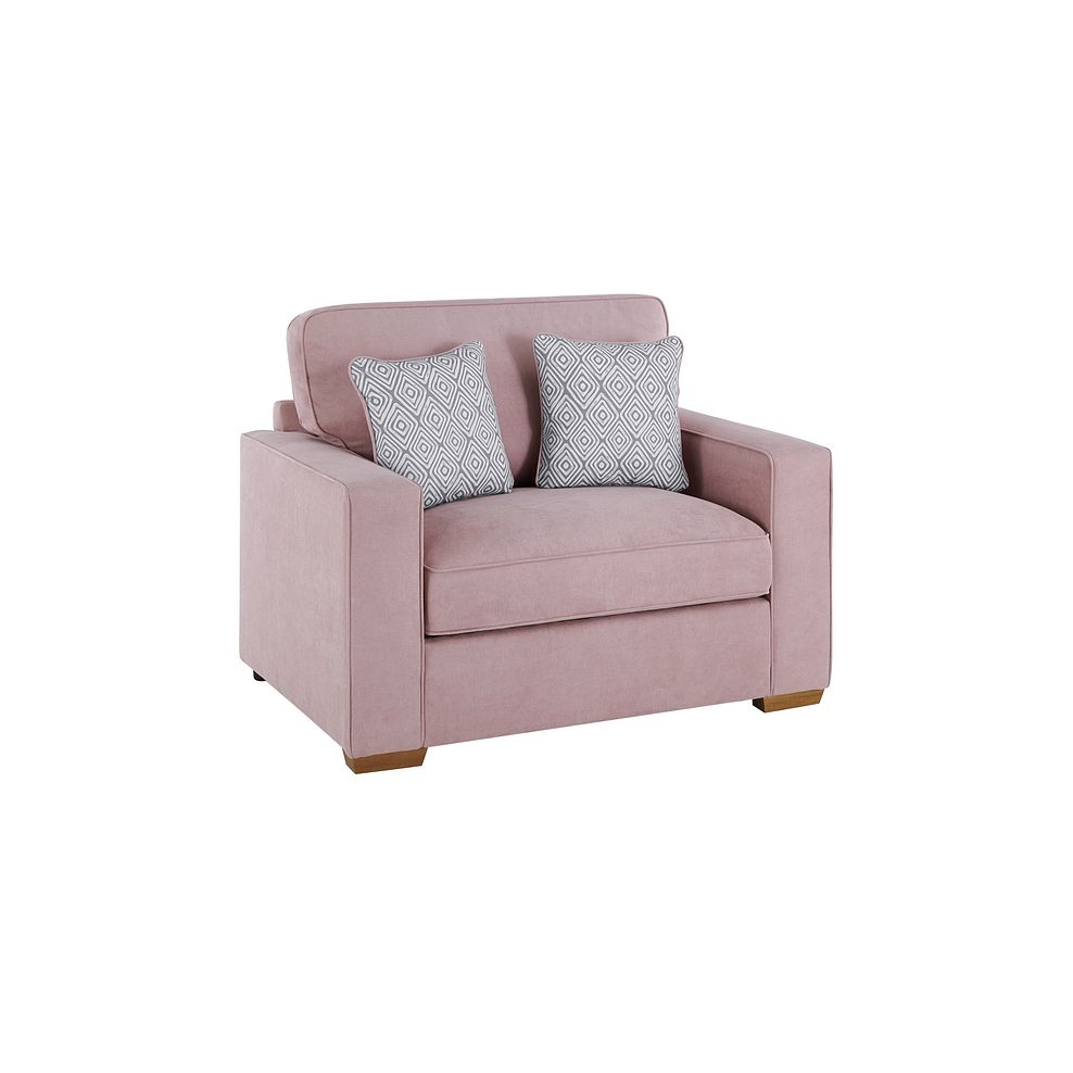 Texas Armchair Sofa Bed in Rose fabric 3