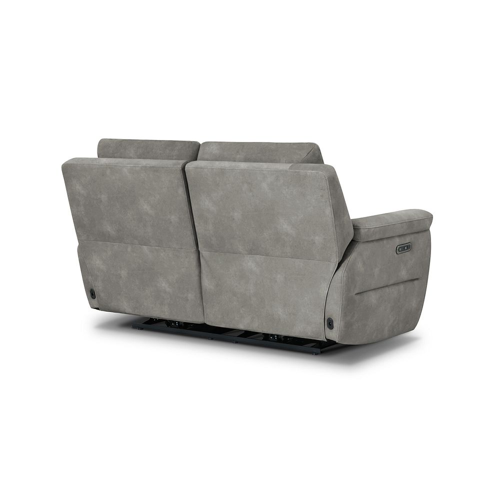 Theo 2 Seater Power Recliner Sofa in Dexter Stone Fabric 7