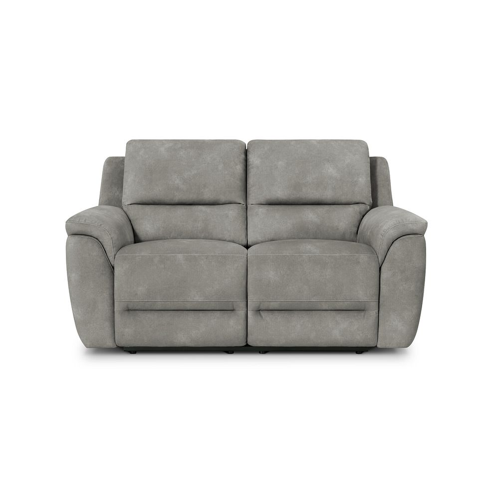 Theo 2 Seater Power Recliner Sofa in Dexter Stone Fabric 4