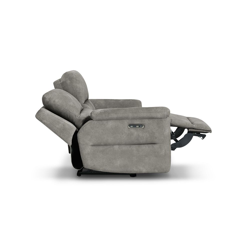 Theo 2 Seater Power Recliner Sofa in Dexter Stone Fabric 6