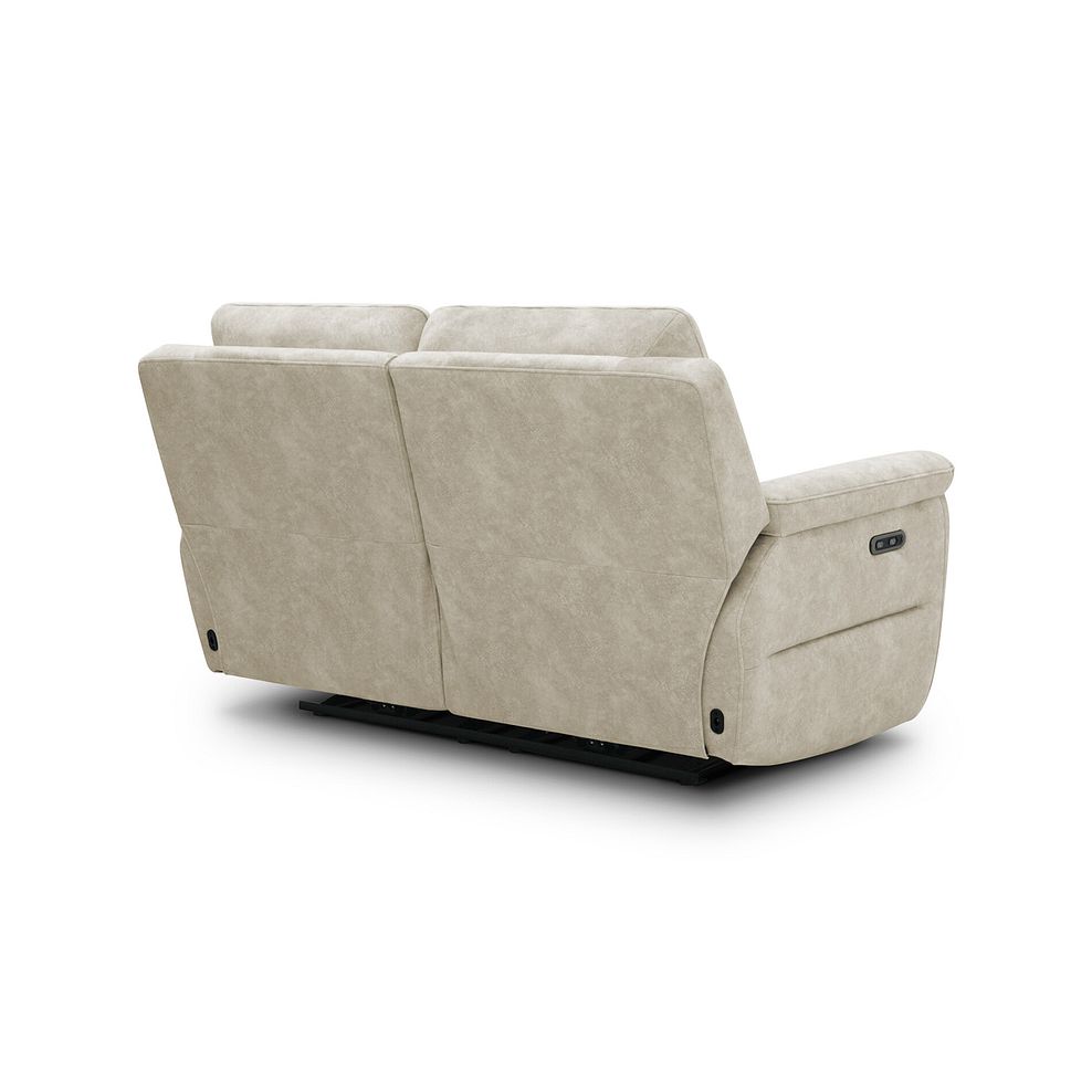 Theo 2 Seater Power Recliner Sofa in Marble Cream Fabric 6