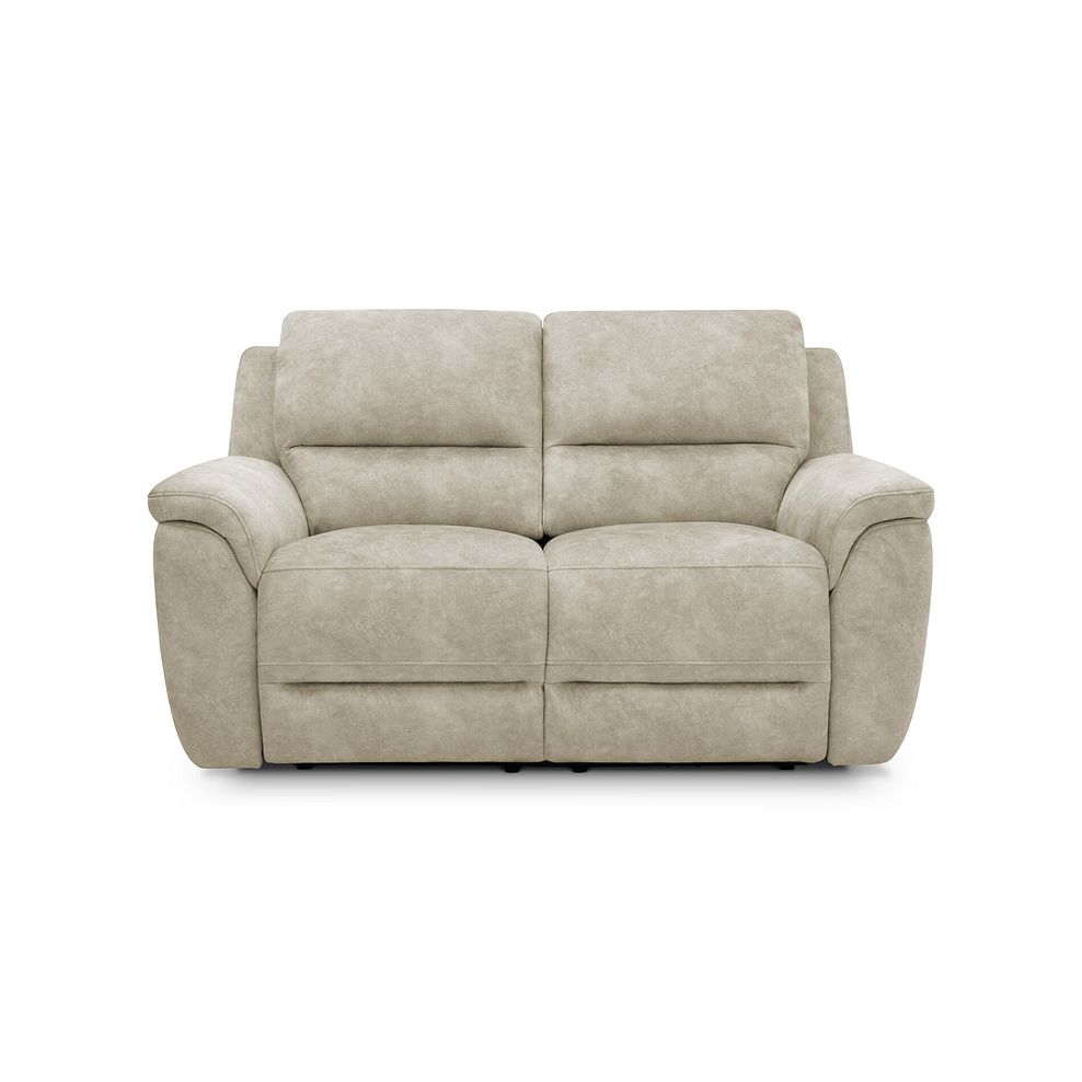 Theo 2 Seater Power Recliner Sofa in Marble Cream Fabric 4