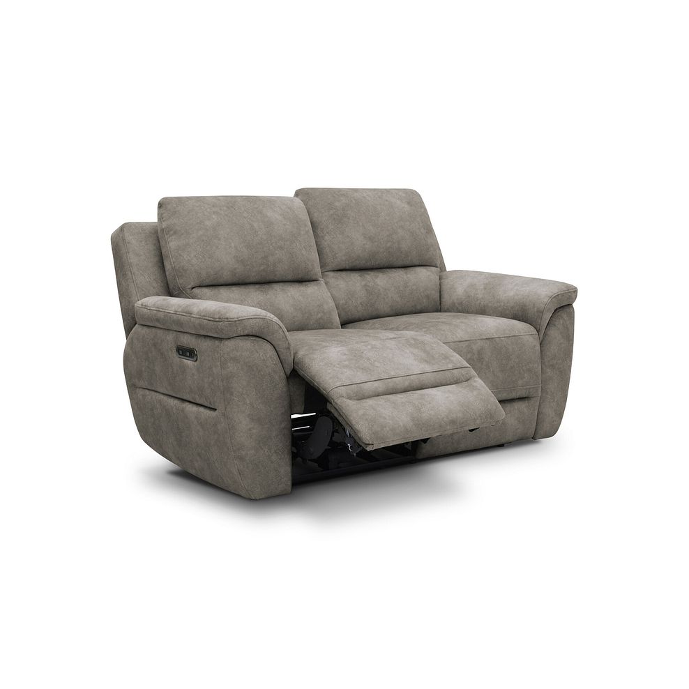 Theo 2 Seater Power Recliner Sofa in Marble Mink Fabric 2