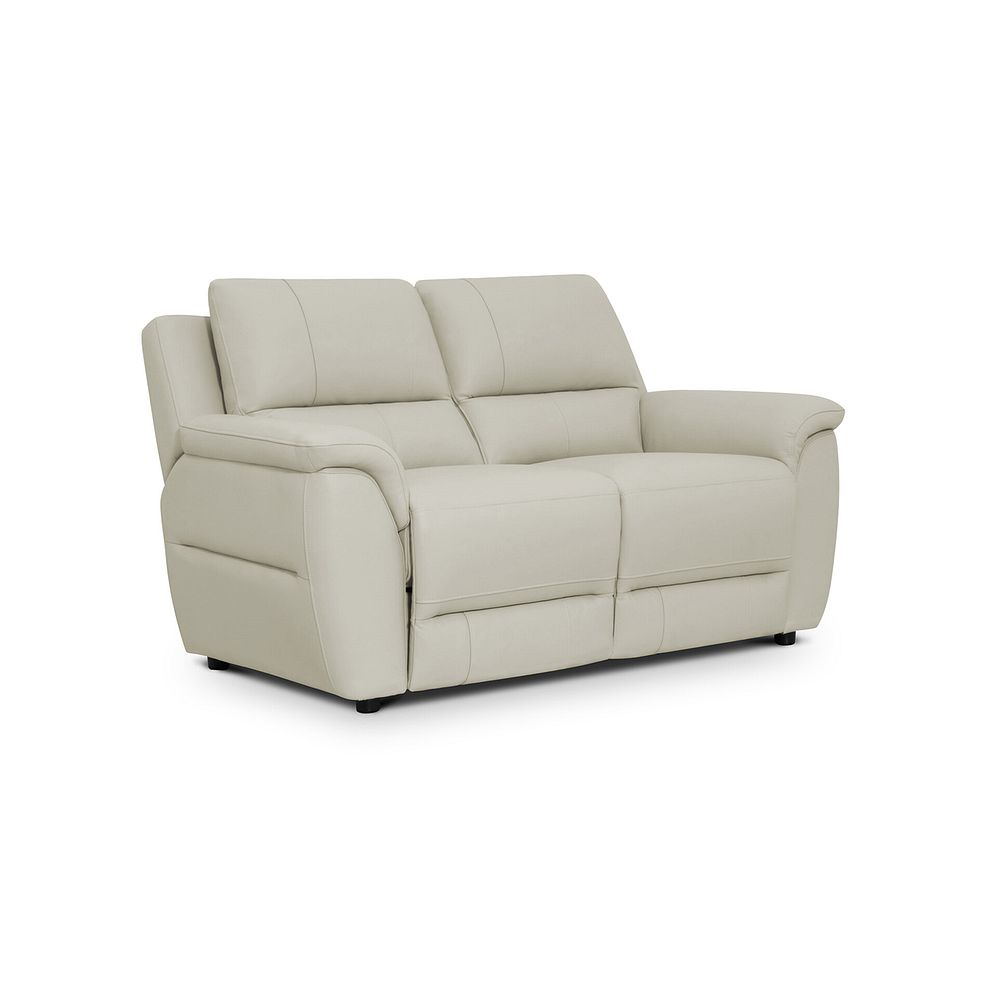 Theo 2 Seater Sofa in Bone China Leather 1