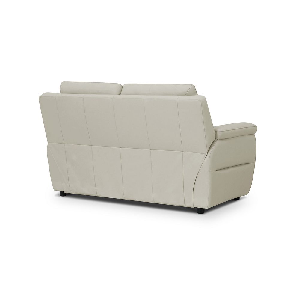 Theo 2 Seater Sofa in Bone China Leather 3