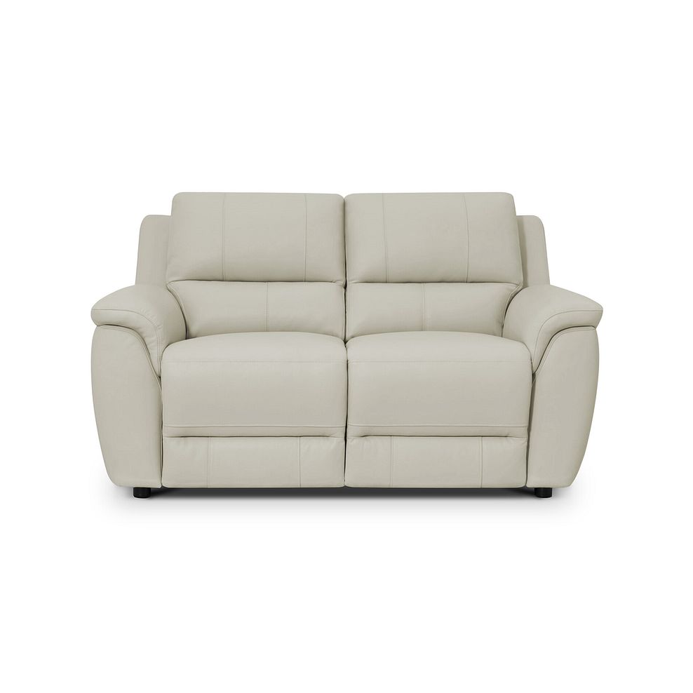 Theo 2 Seater Sofa in Bone China Leather 2