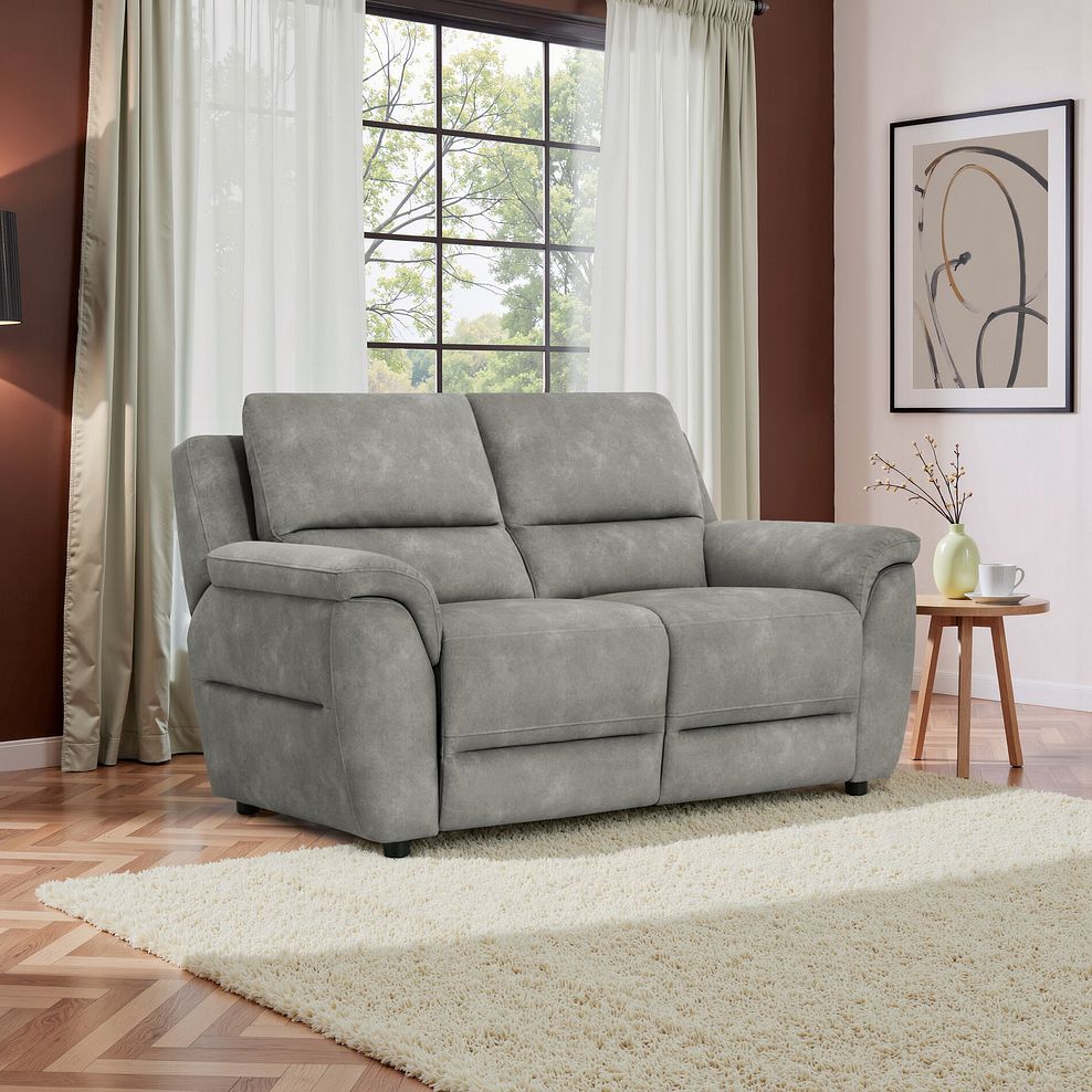 Theo 2 Seater Sofa in Dexter Stone Fabric 1