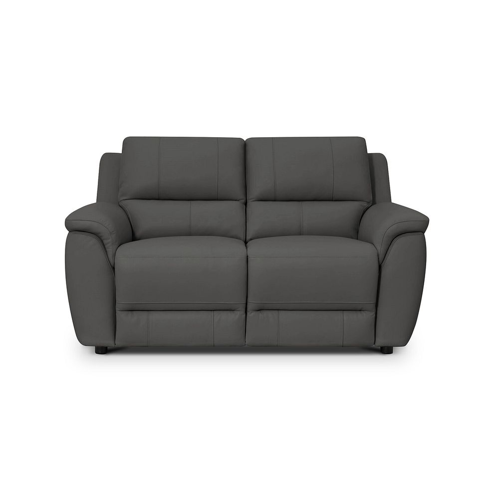 Theo 2 Seater Sofa in Elephant Grey Leather 4