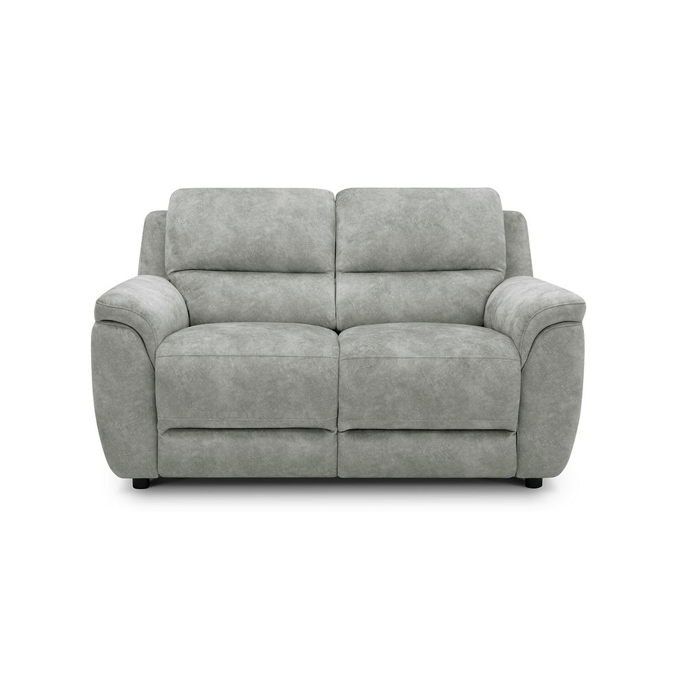 Theo 2 Seater Sofa in Marble Silver Fabric 2