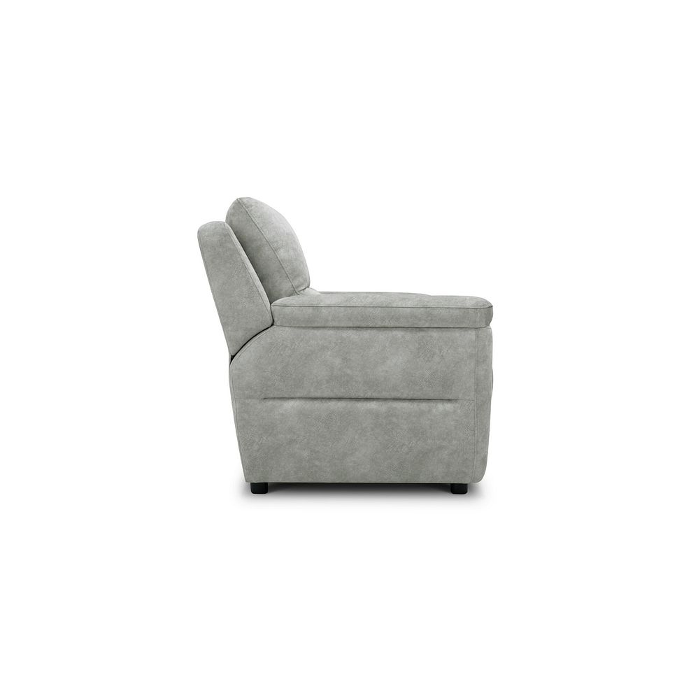 Theo 2 Seater Sofa in Marble Silver Fabric 3