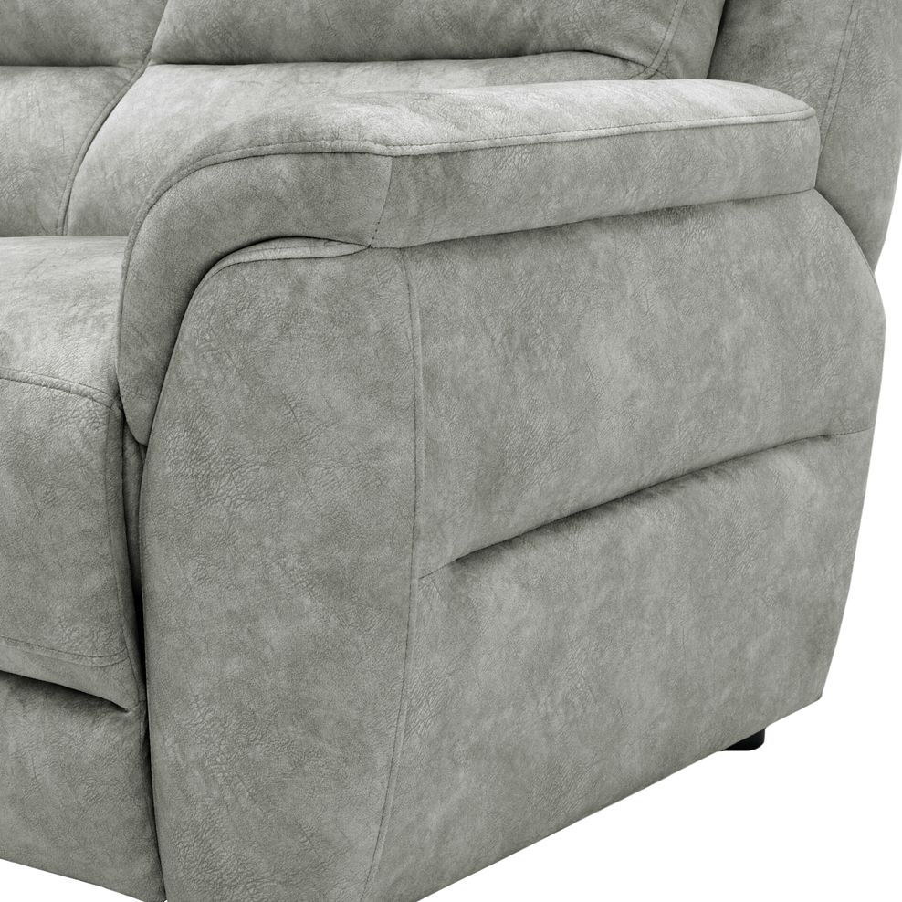 Theo 2 Seater Sofa in Marble Silver Fabric 6