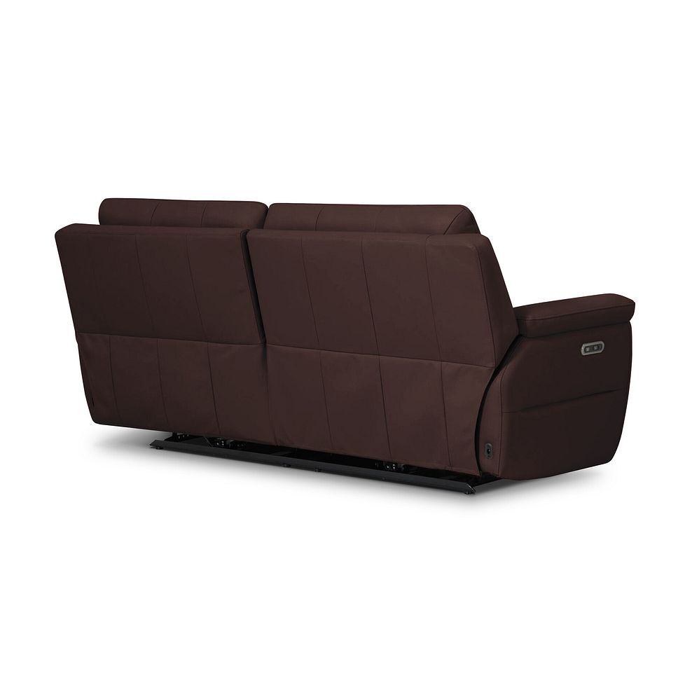 Theo 3 Seater Power Recliner Sofa in Chestnut Leather 5