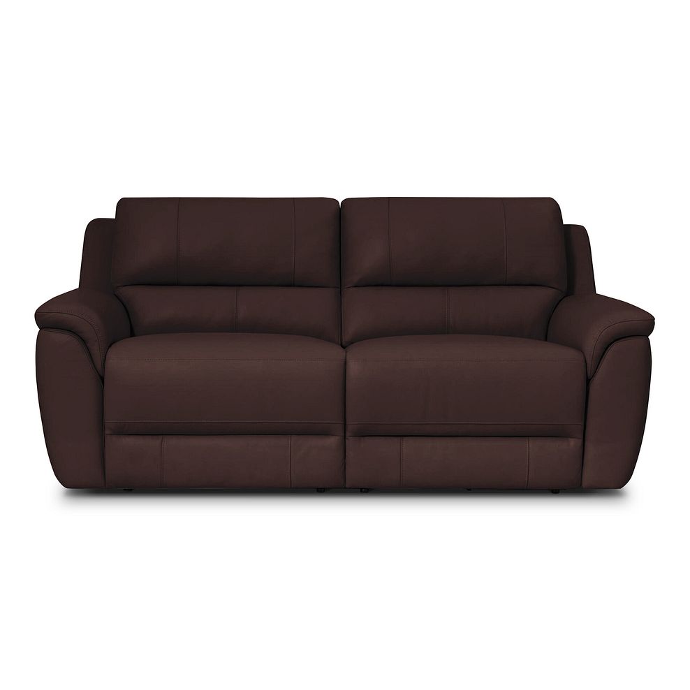 Theo 3 Seater Power Recliner Sofa in Chestnut Leather 4