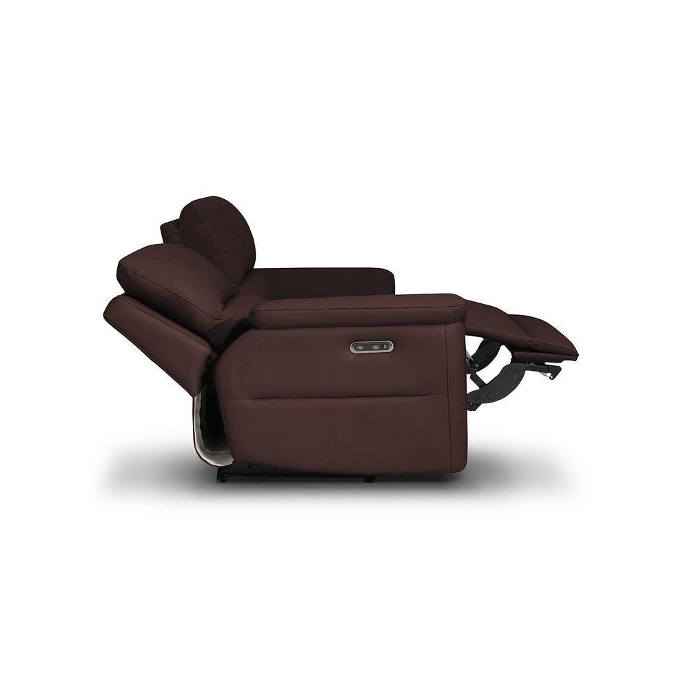 Theo 3 Seater Power Recliner Sofa in Chestnut Leather 7