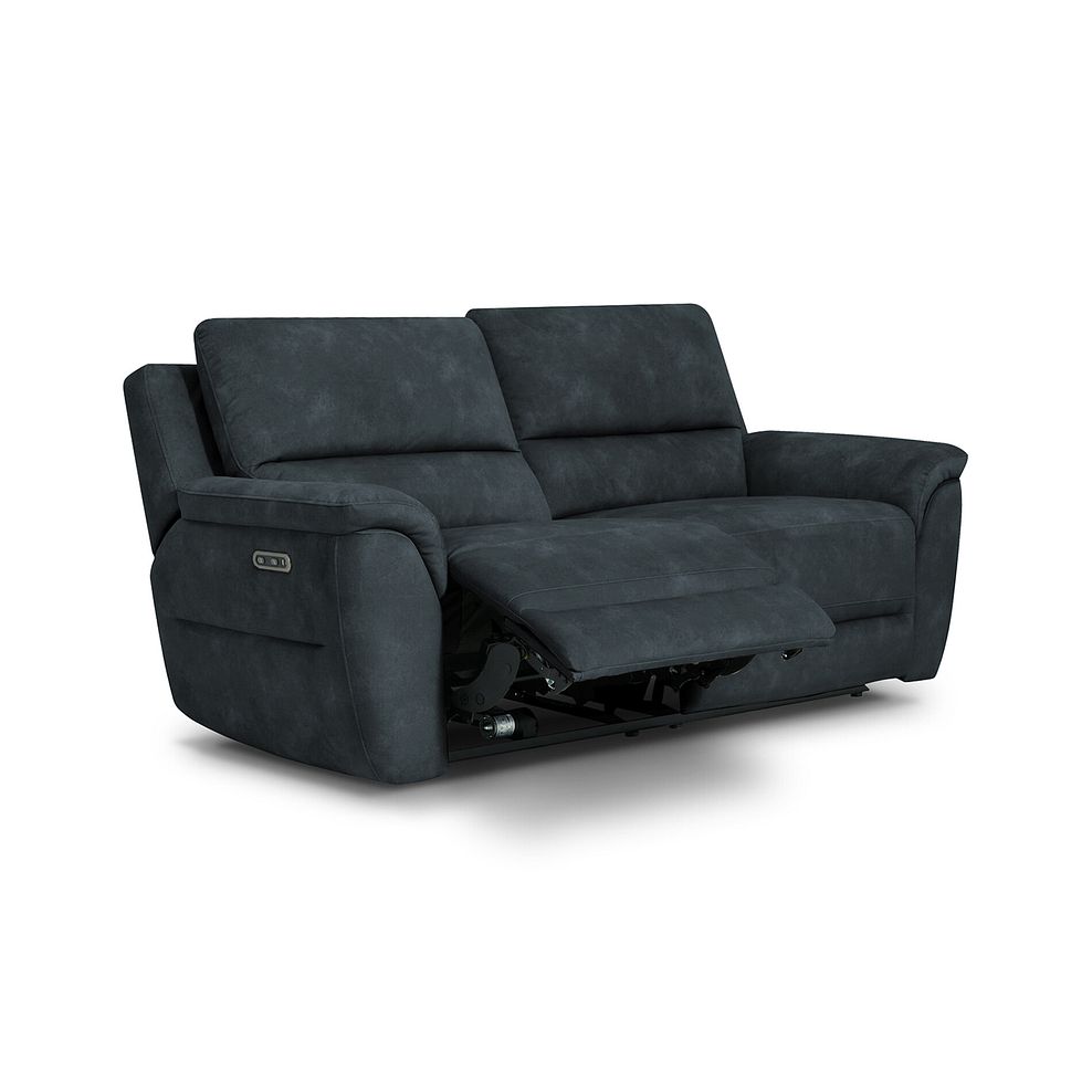 Theo 3 Seater Power Recliner Sofa in Dexter Shadow Fabric 2