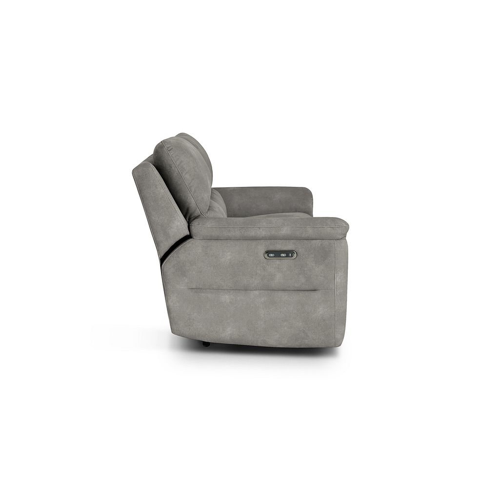 Theo 3 Seater Power Recliner Sofa in Dexter Stone Fabric 5