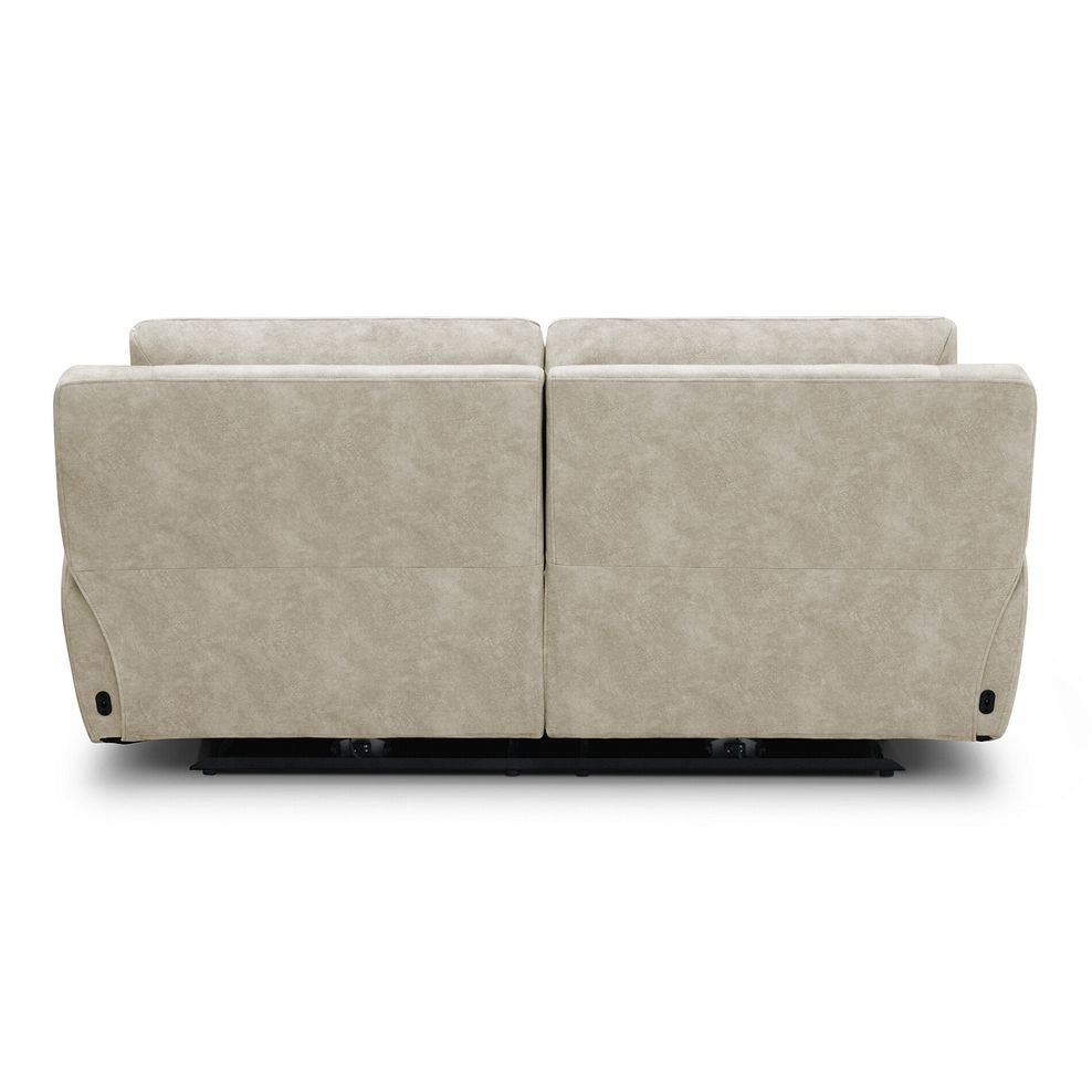 Theo 3 Seater Power Recliner Sofa in Marble Cream Fabric 8