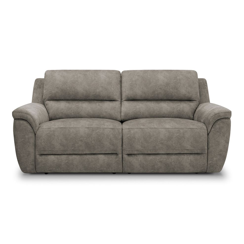 Theo 3 Seater Power Recliner Sofa in Marble Mink Fabric 4