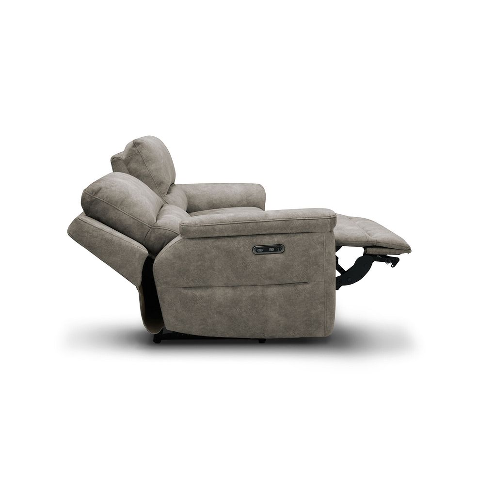 Theo 3 Seater Power Recliner Sofa in Marble Mink Fabric 6