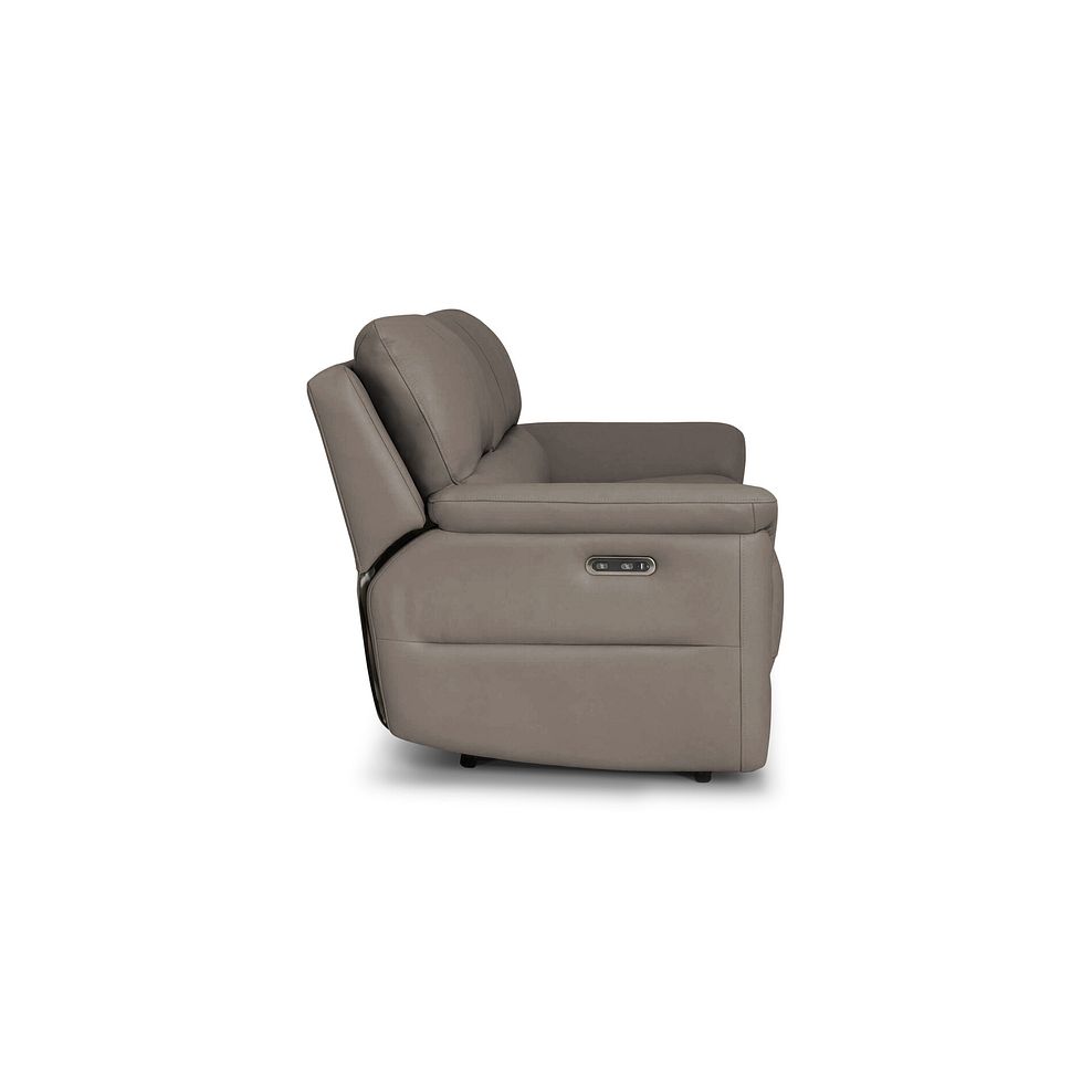 Theo 3 Seater Power Recliner Sofa in Oyster Leather 6