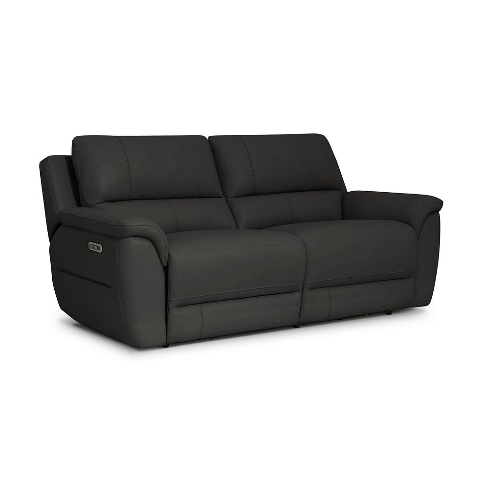 Theo 3 Seater Power Recliner Sofa in Storm Leather 1