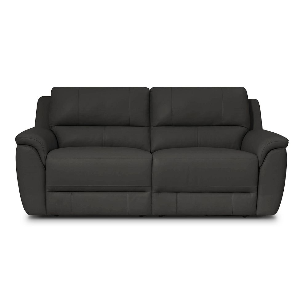 Theo 3 Seater Power Recliner Sofa in Storm Leather 4