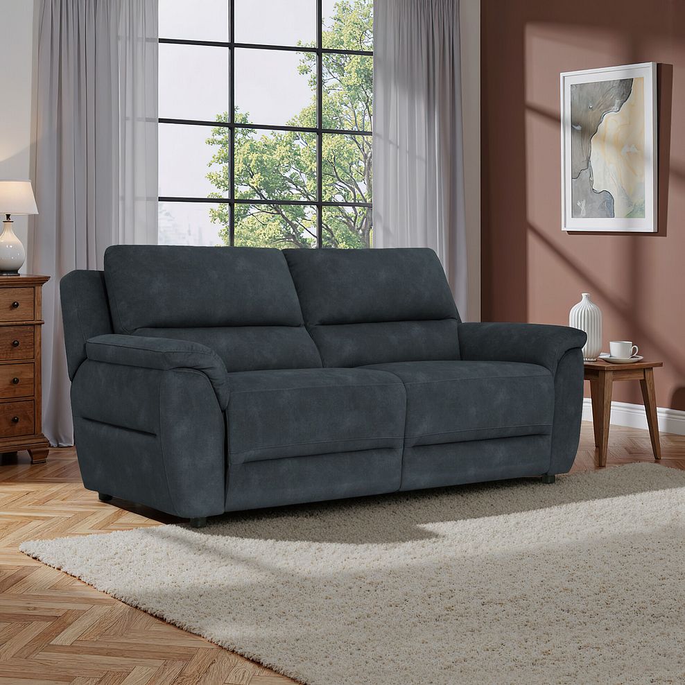 Theo 3 Seater Sofa in Dexter Stone Fabric 1