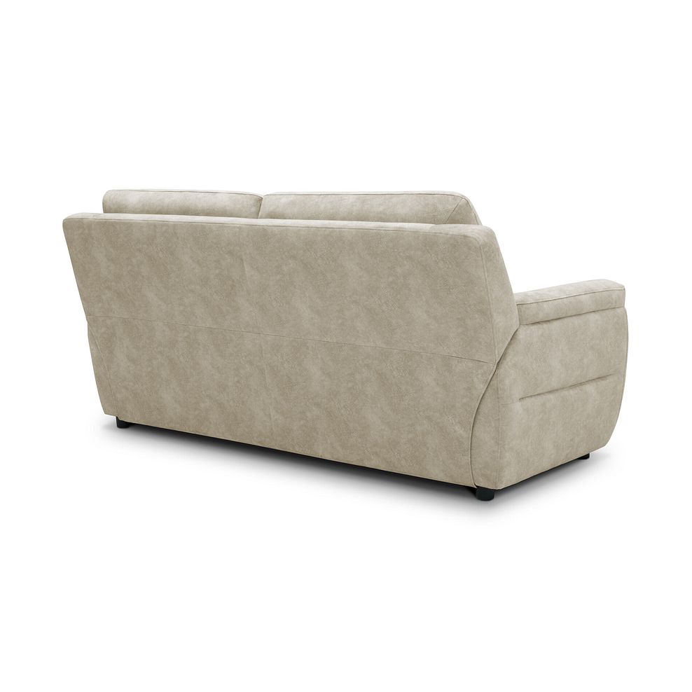 Theo 3 Seater Sofa in Marble Cream Fabric 4