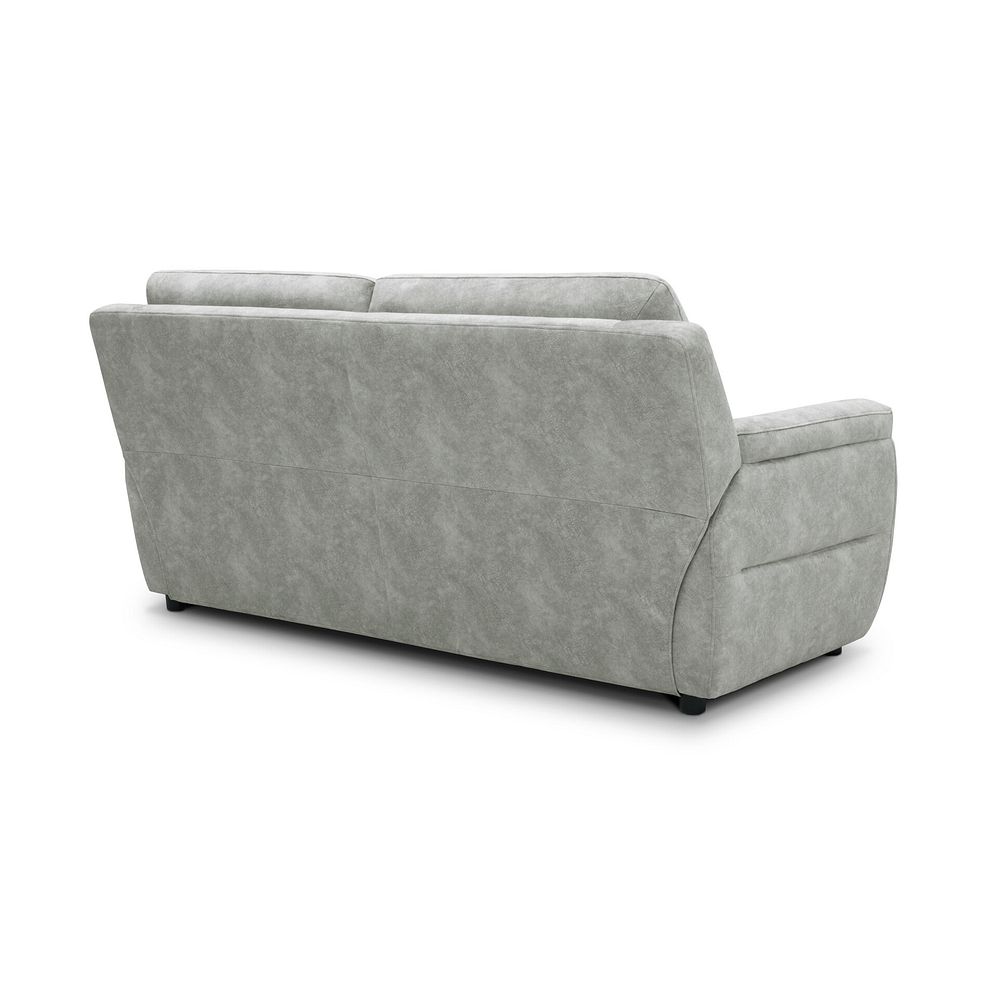 Theo 3 Seater Sofa in Marble Silver Fabric 4