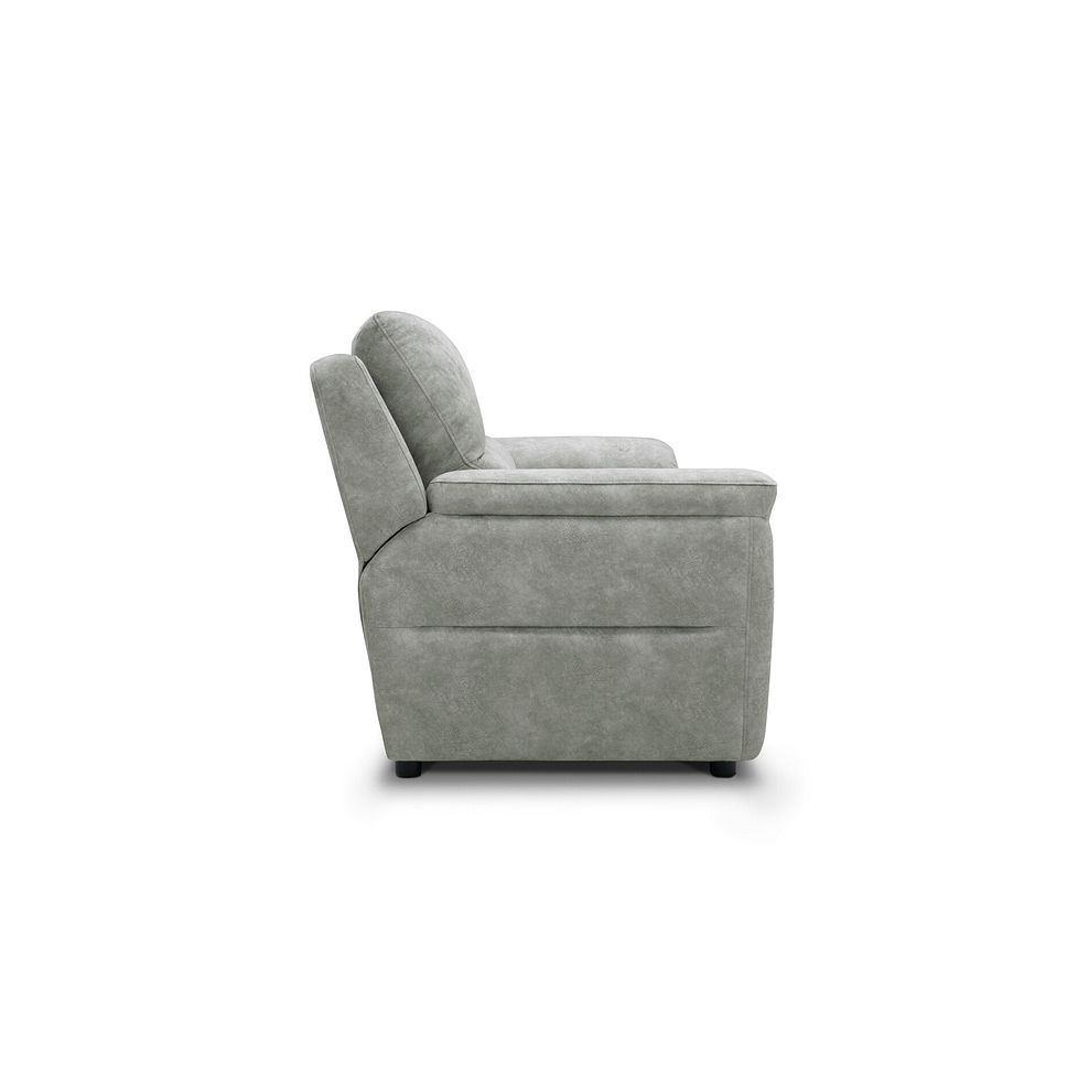 Theo 3 Seater Sofa in Marble Silver Fabric 3