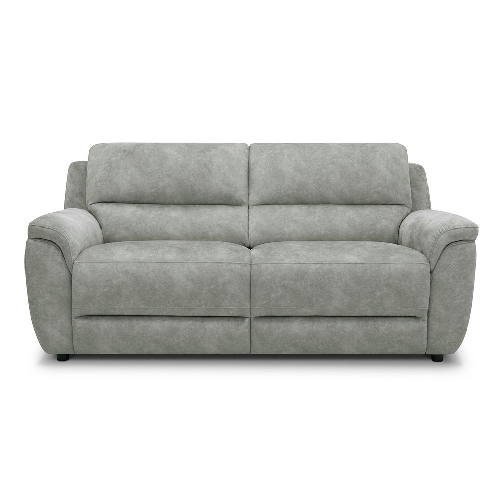 Theo 3 Seater Sofa in Marble Silver Fabric 2