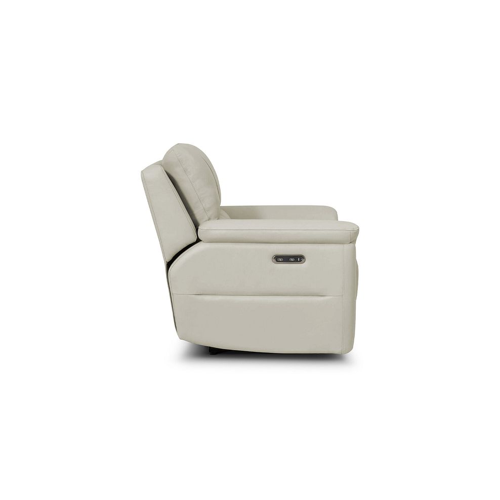 Theo Power Recliner Armchair in Bone China Leather 6