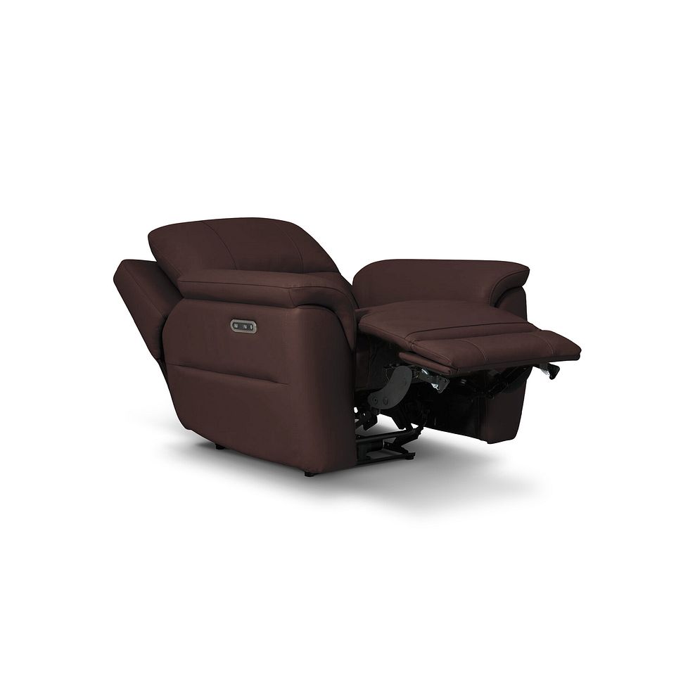 Theo Power Recliner Armchair in Chestnut Leather 3