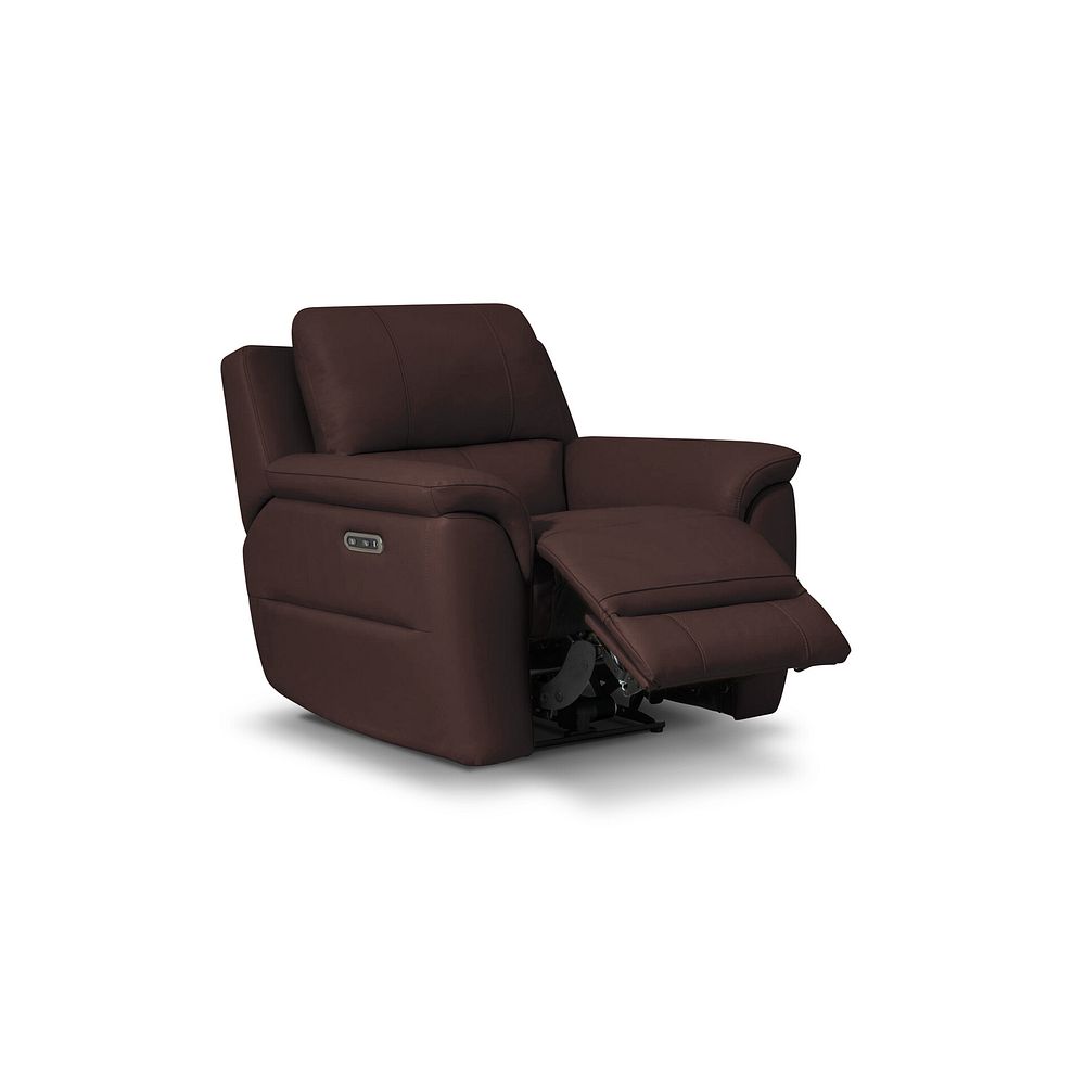 Theo Power Recliner Armchair in Chestnut Leather 2